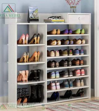 Rak Sepatu Terbuka Minimalis Modern | griya mebel
